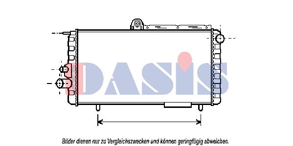 AKS DASIS radiatorius, variklio aušinimas 010080N